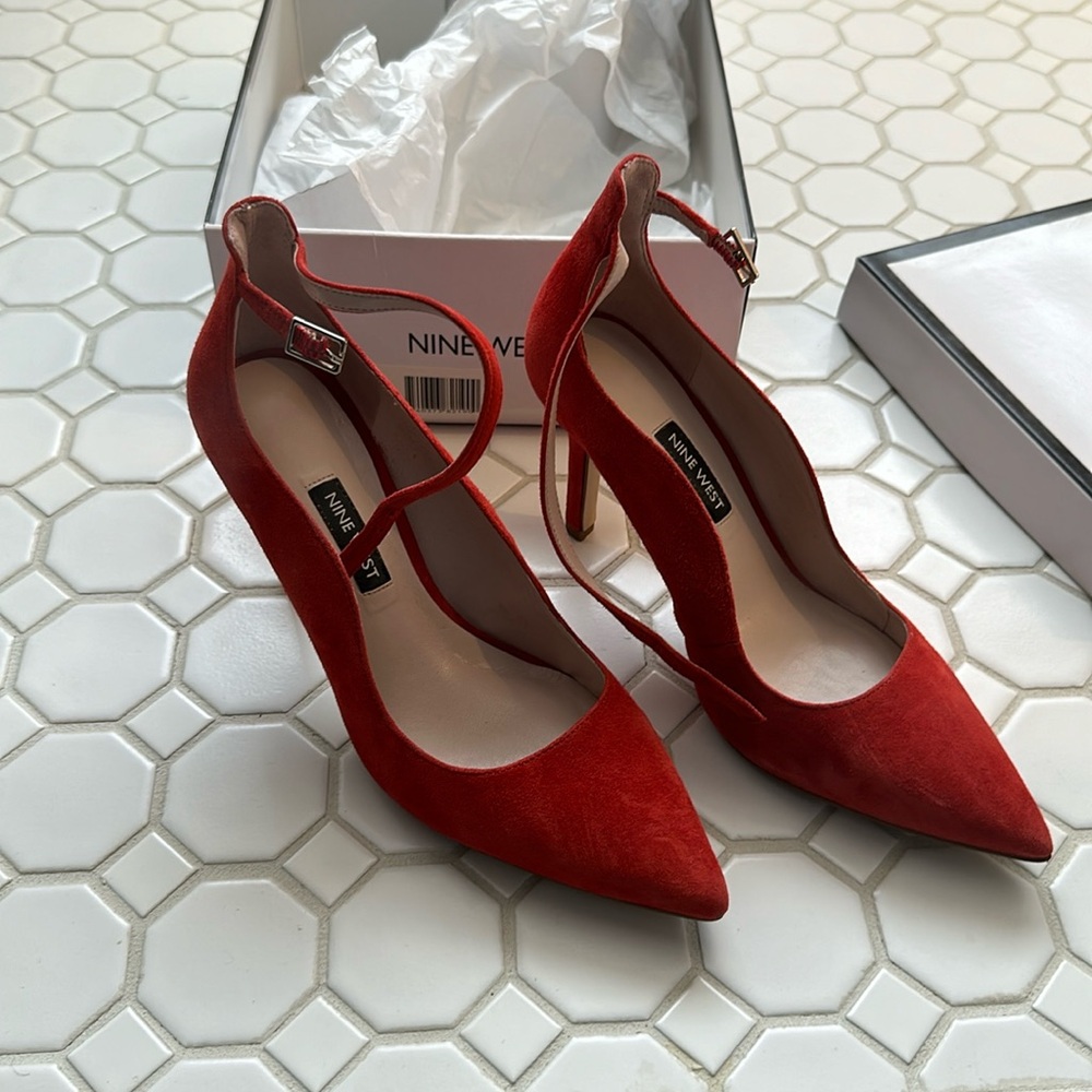 Nine West ankle strap heels